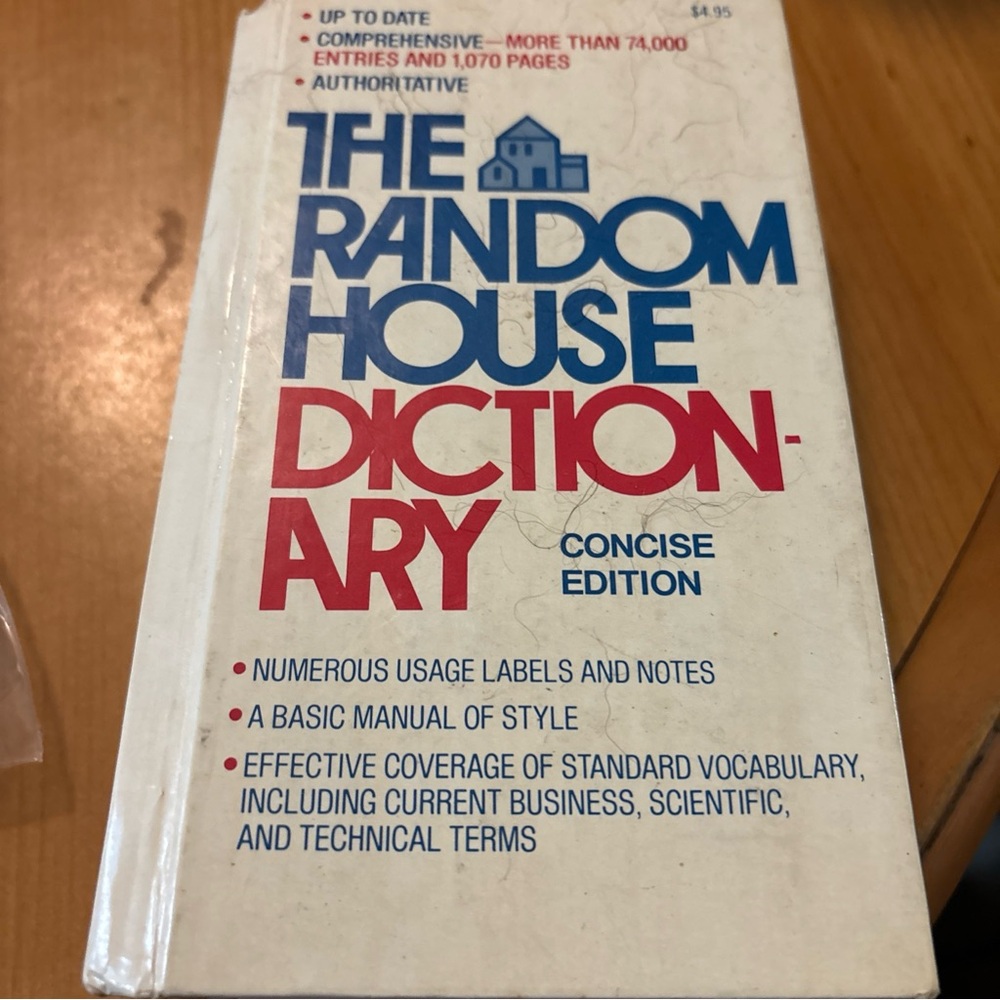 Random House Dictionary Concise Edition - White Cover